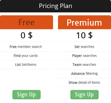 Pricing plan